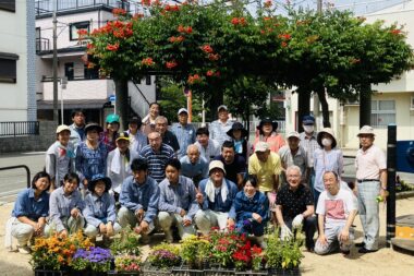 北豊島２丁目公園にて花壇の植替えをしてきました！