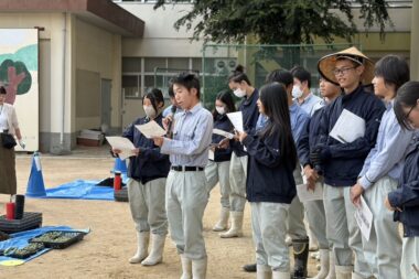 地域連携（北豊島小学校）花いっぱいプロジェクト移植式